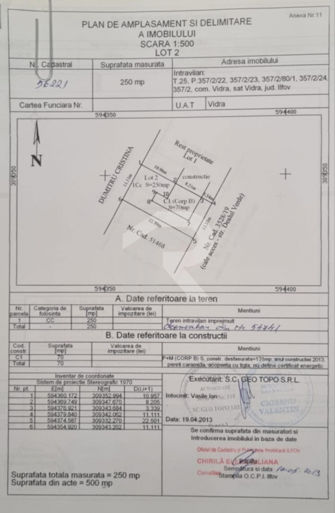  VIDRA – COMPLEX DEALUL VERDE, DUPLEX 100 MP, LOT 250 MP!